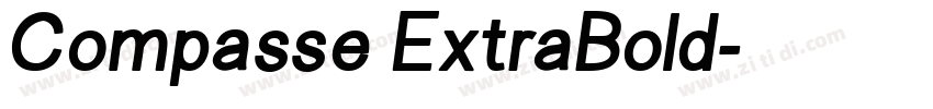 Compasse ExtraBold字体转换